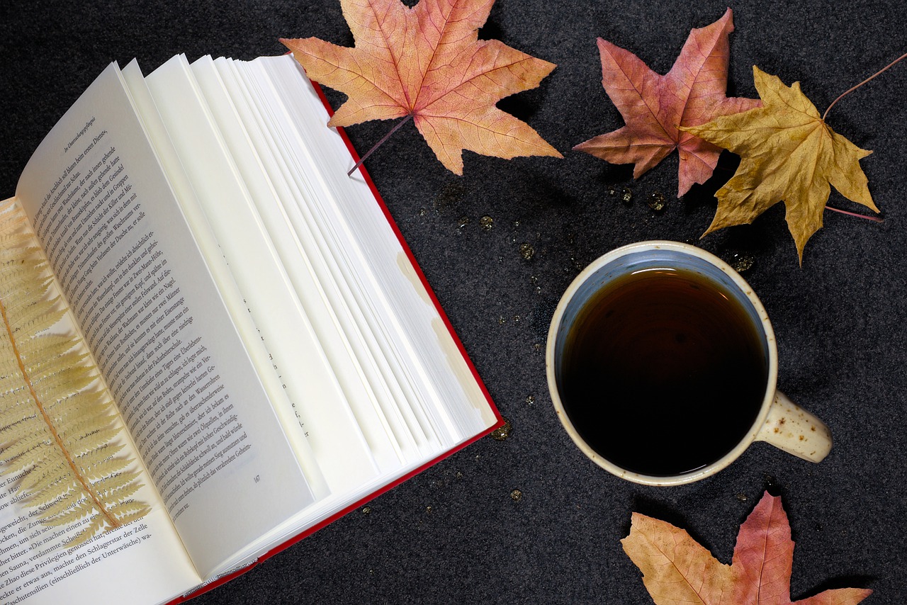 a book, tea, maple leaves-6808757.jpg
